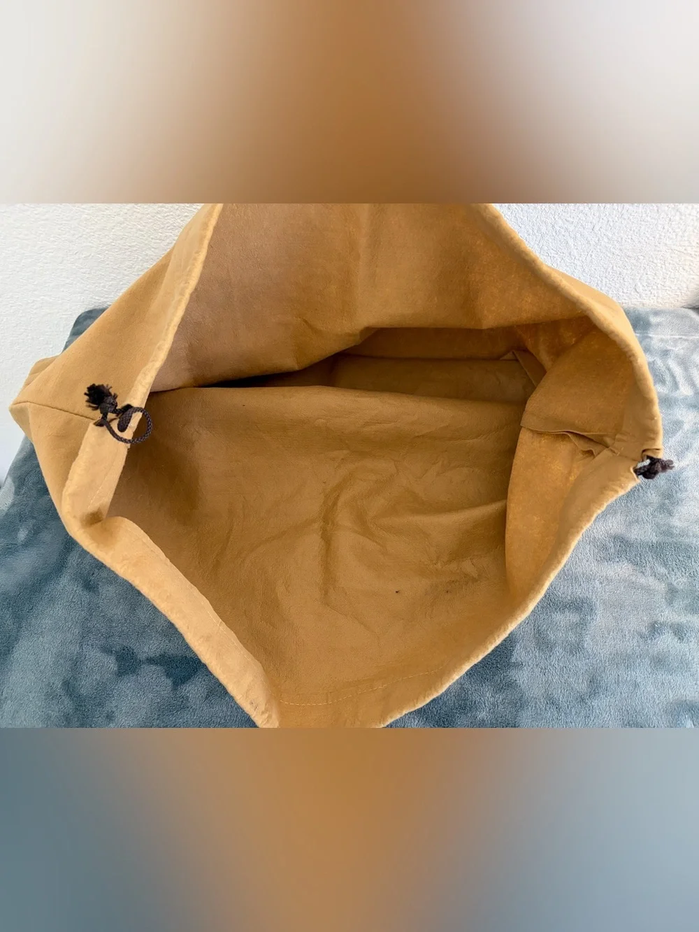 Authentic Vintage Louis Vuitton Drawstring Dust Bag Coffee Brown  25 x 16.5 in